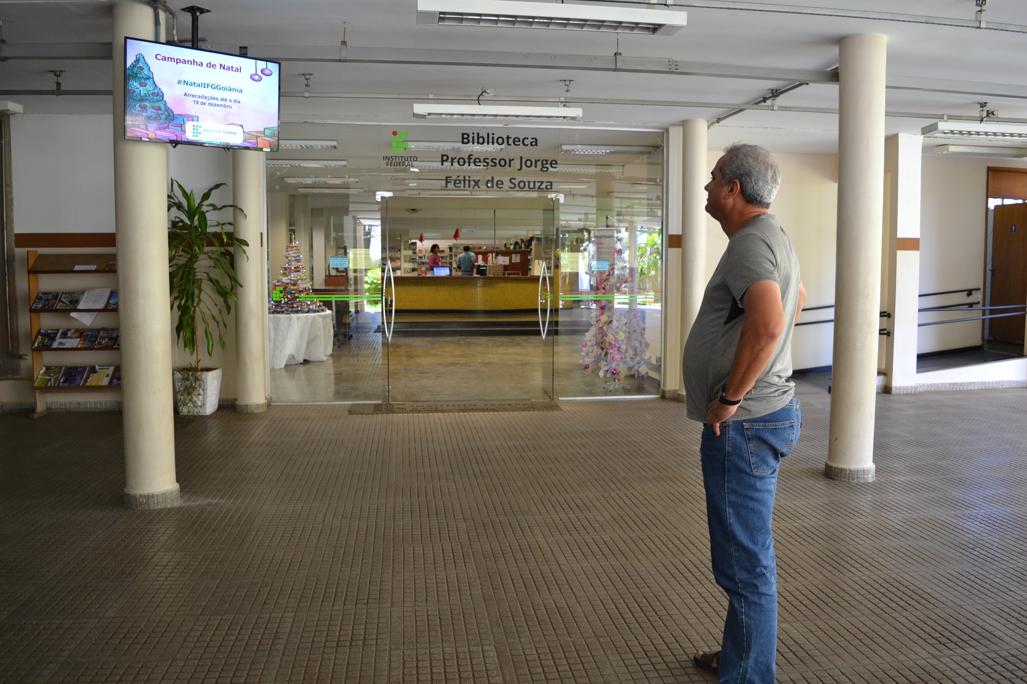 Novo sistema de mídia indoor está em uso no Câmpus Goiânia do IFG e tem por objetivo melhorar a comunicação interna na unidade